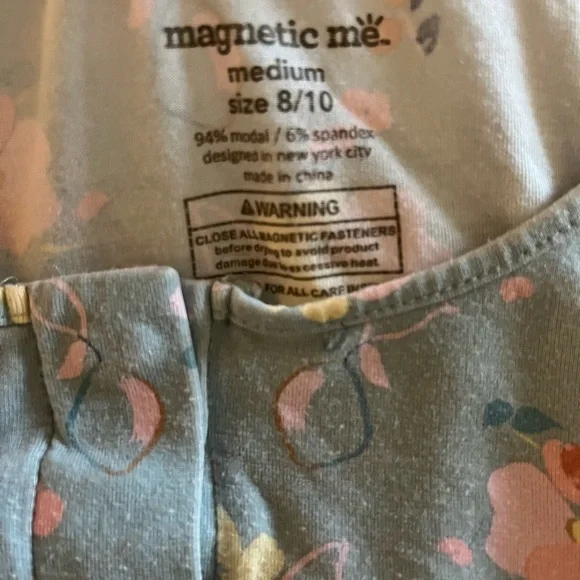 Magnetic Me Women's Blue Flower Pajama Set - Picture 4 of 5